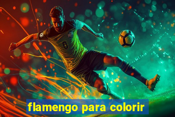 flamengo para colorir